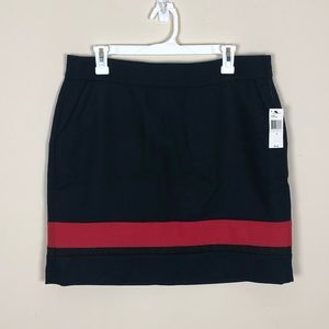 NWT. Nautica Wool Blend Striped Colorblock Skirt